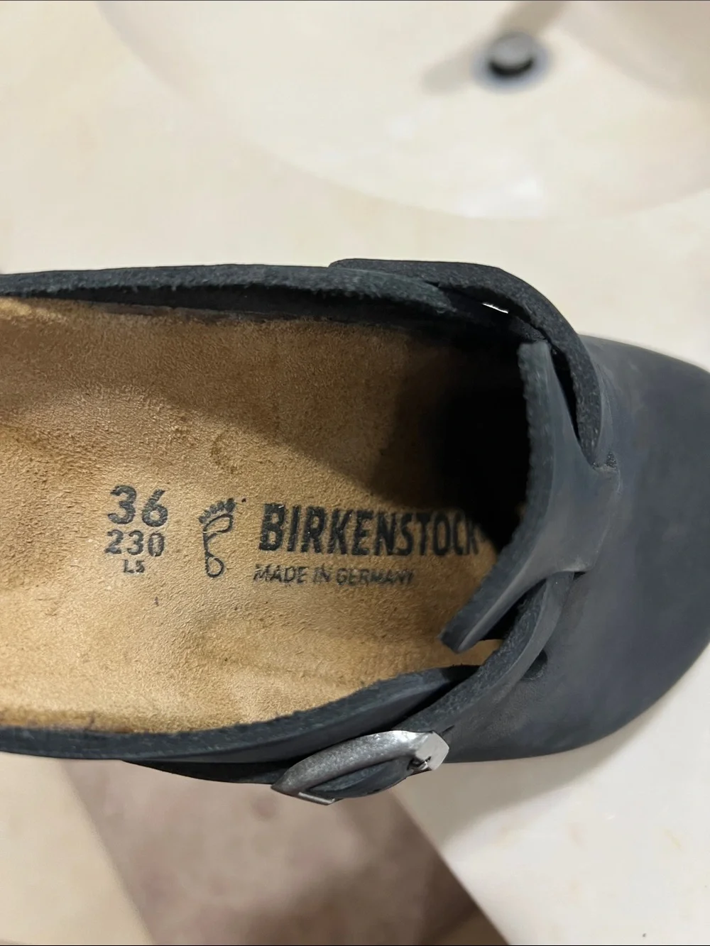 Birkenstock Kids Black Slip-On Clog with Buckle